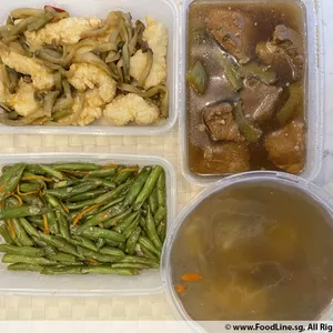 Tingkat - 3 Dishes + 1 soup/ 4 Dishes  (20 days)