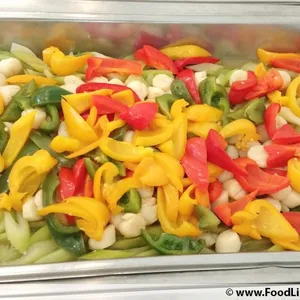 Stir-Fried Scallop w Seasonal Green & Bell Peppers