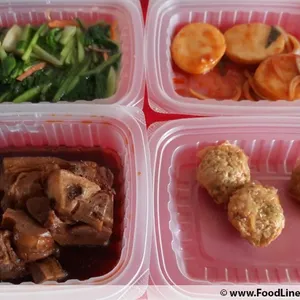 Lunch/Dinner Tingkat (5 Days, 3 Dishes + Soup OR 4 Dishes)
