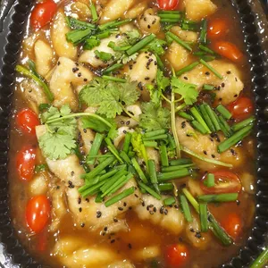 Stir Fried Fish Fillet with Oyster Sauce & Spring Onion 姜葱蚝油炒鱼片