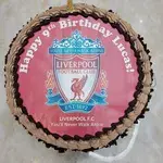 LIVERPOOL (*Price from $58.90 onward) (Size: 8 Inch (12-18 pax)) (Flavours: Chocolate) (Eggless: No) (Big Candles: 1) (Small Candles: 1)