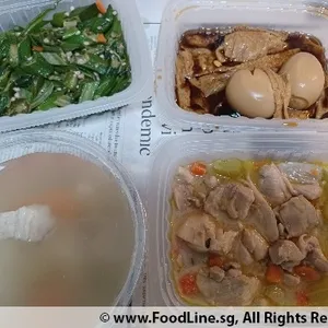 Lunch/Dinner Tingkat (5 Days, 3 Dishes + Soup OR 4 Dishes)