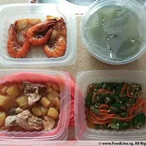 Lunch Tingkat (20 Days, 3 Dishes + Soup OR 4 Dishes)