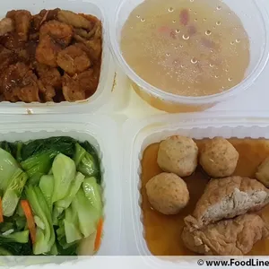 Lunch/Dinner Tingkat (5 Days, 3 Dishes + Soup OR 4 Dishes)