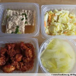 Lunch/Dinner Tingkat (5 Days, 3 Dishes + Soup OR 4 Dishes)
