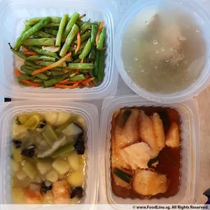 Lunch/Dinner Tingkat (5 Days, 3 Dishes + Soup OR 4 Dishes)