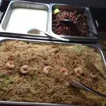 1a. 福寿延年: Seafood Bee Hoon w/Dried Scallop (海鲜干贝炒米粉)