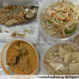 Tingkat - 3 Dishes + 1 soup/ 4 Dishes  (20 days)(Lunch)