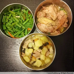 Dinner Tingkat (20 Days, 3 Dishes + Soup OR 4 Dishes)