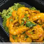 Fried Prawn with Pumpkin Cream 金瓜奶香虾