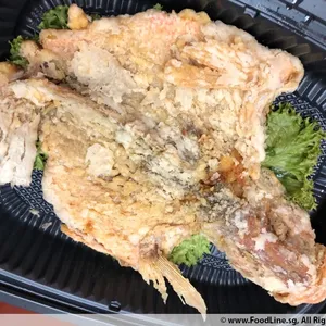 Deep-fried Red Snapper with Sweet & Sour Sauce 糖醋红曹魚