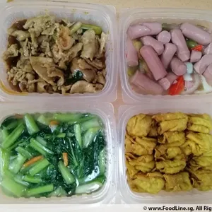 Lunch/Dinner Tingkat (5 Days, 3 Dishes + Soup OR 4 Dishes)
