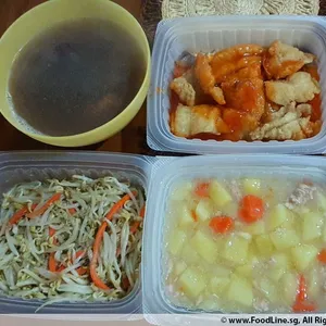 Dinner Tingkat (20 Days, 3 Dishes + Soup OR 4 Dishes)
