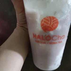 Taro Q Fresh Milk (Choose Sugar level: 25%) (Choose Toppings: None) (Bakery Add-on: Berry Cheesecake Croissant)