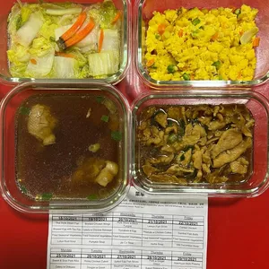 Dinner Tingkat (20 Days, 3 Dishes + Soup OR 4 Dishes)