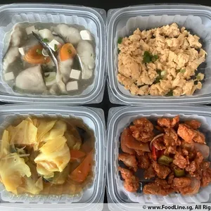 For First Time Customers: Special 3 Days Trial Lunch Tingkat Package (3 Dishes + Soup OR 4 Dishes)