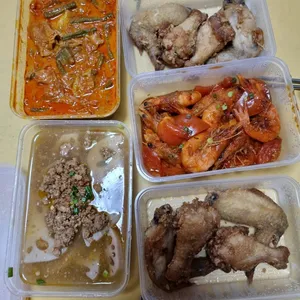 Tingkat - 3 Dishes + 1 soup/ 4 Dishes  (20 days)(Dinner)