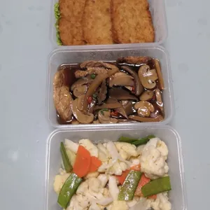 Tingkat - 3 Dishes + 1 soup/ 4 Dishes  (20 days)(Lunch)