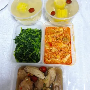 Tingkat - 3 Dishes + 1 soup/ 4 Dishes  (20 days)(Dinner)