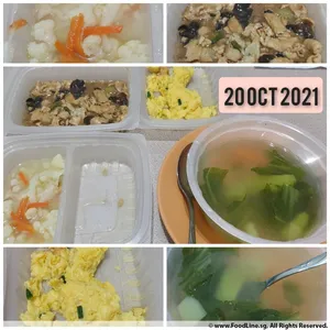 Lunch/Dinner Tingkat (5 Days, 3 Dishes + Soup OR 4 Dishes)