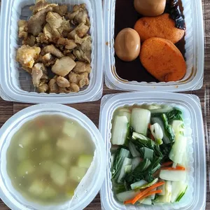 Lunch/Dinner Tingkat (5 Days, 3 Dishes + Soup OR 4 Dishes)