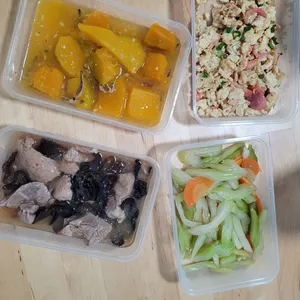 Tingkat - 3 Dishes + 1 soup/ 4 Dishes  (20 days)(Lunch)