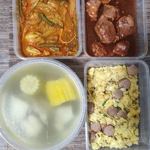 Trial Tingkat - 3 Dishes + 1 soup/ 4 Dishes (5 days)(Dinner)