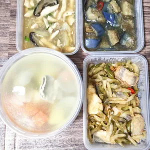 Trial Tingkat - 3 Dishes + 1 soup/ 4 Dishes (5 days)(Dinner)