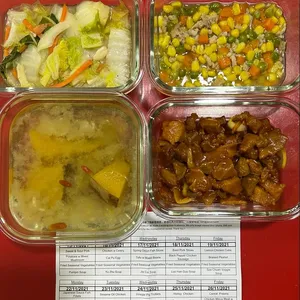 Dinner Tingkat (20 Days, 3 Dishes + Soup OR 4 Dishes)