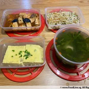 Tingkat - 3 Dishes + 1 soup/ 4 Dishes  (20 days)(Dinner)