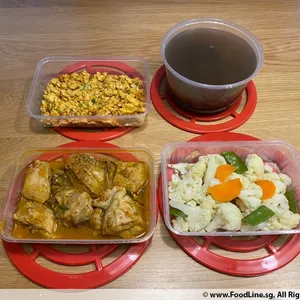 Tingkat - 3 Dishes + 1 soup/ 4 Dishes  (20 days)(Dinner)