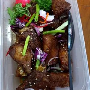 姜茸香草佛手排骨 Pork Ribs w/ Ginger & Herbs (NEW)
