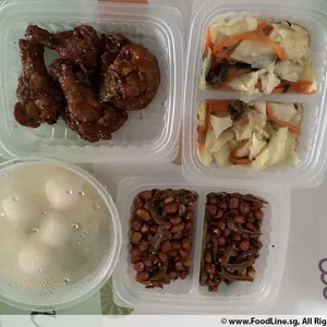 Lunch/Dinner Tingkat (5 Days, 3 Dishes + Soup OR 4 Dishes)