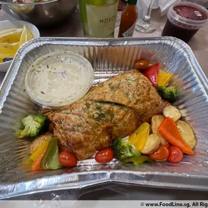 Herb Salmon Wellington with Fennel Cream Sauce (approx. 400g)