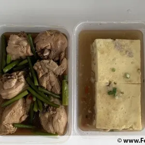 Tingkat - 3 Dishes + 1 soup/ 4 Dishes  (20 days)(Lunch)