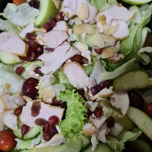 Crunchy Millet & Cured Apple Salad with Pomegranate in Citrus Vinaigrette