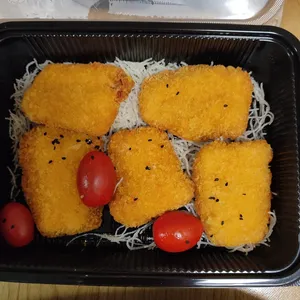 Panko Crusted Fish Fillet with Wasabi & Seaweed Dip