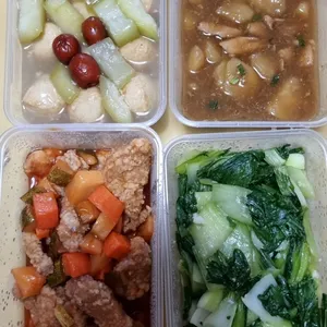 Tingkat - 3 Dishes + 1 soup/ 4 Dishes  (20 days)(Dinner)