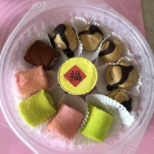Choco Cream Puff w Swiss Roll Platter