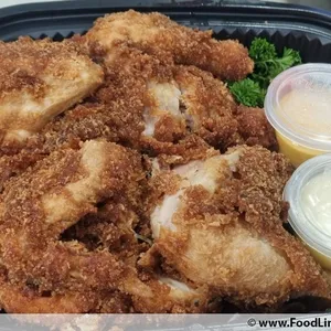 Golden Crispy Chicken w Nacho & Mayo Dip