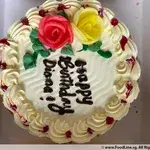 Traditional Buttercream Cake (Flavour: Vanilla Buttercream 16cm) (Qty of Big Candles: 5) (Qty of Small Candles: 9)
