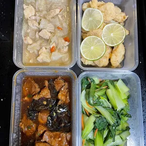 Tingkat - 3 Dishes + 1 soup/ 4 Dishes  (20 days)(Dinner)