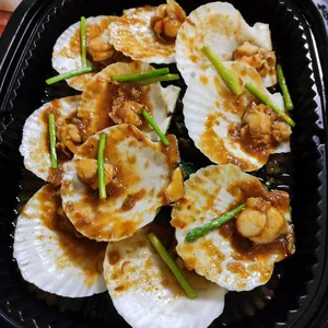(CNY) Half Shelled Scallop with Gingko Nuts & Asparagus in Chef Special Sauce	银杏扇贝拼特制酱