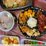 Prosperity Fortune Platter (Octopus, Breaded Scallop, Salad Prawn, Golden Chicken, Golden Money Bag)