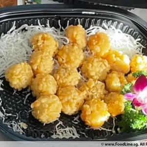 (CNY) Fruity Prawn Ball with Tartar Dip 香脆菠萝蜜虾球拼塔塔酱 2pc
