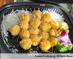 (CNY) Fruity Prawn Ball with Tartar Dip 香脆菠萝蜜虾球拼塔塔酱 2pc | Customer Photo | Stamford Catering