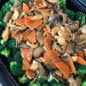 三菇西兰花	           Broccoli w/ Assorted Mushroom
