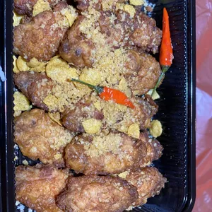 (CNY) Crispy Creamy Mid Wings with Fragrant Cereal Crusts & Curry Leaf
麦片酥奶香鸡中翅