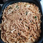 Braised Ee-Mee with Chives & Shimeji Mushroom 干烧伊面