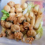 Prosperity Platter 发财拼盘: Fortune Bag, Spring Roll, Lobster Ball